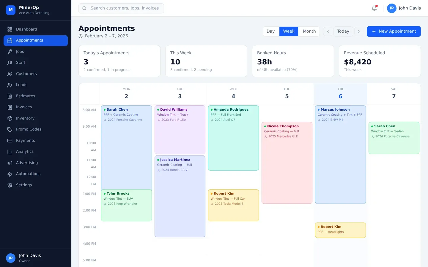 Customers Book Online