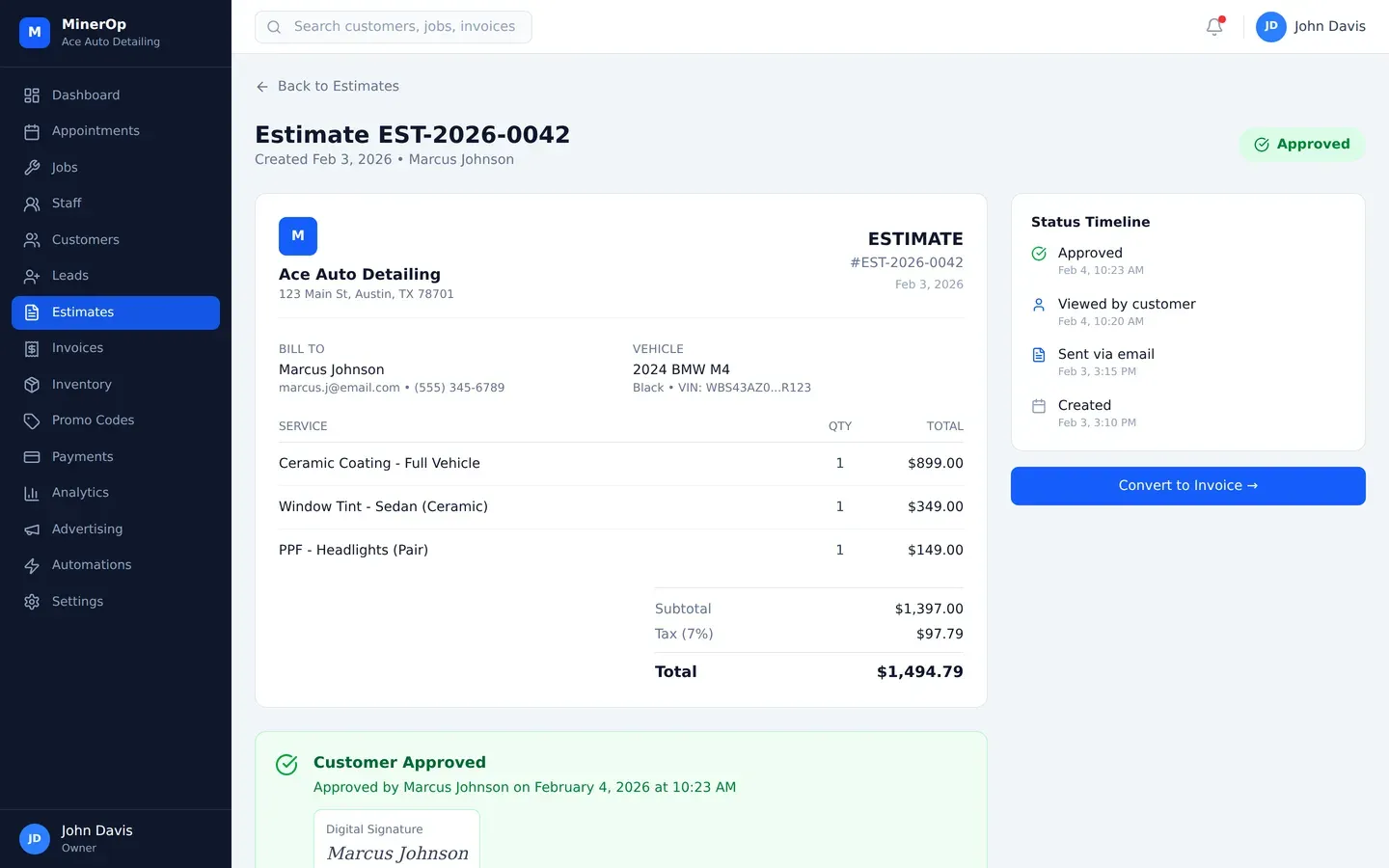 Get Approval, Start Work